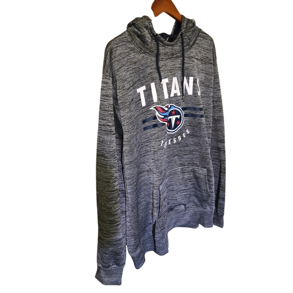 NFL Tennessee Titans Team Apparel Women XXL Mottled Gray/Silver Hoodie Sweatshrt - Picture 3 of 16